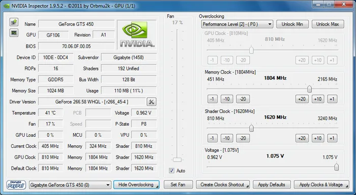 NVIDIA Inspector